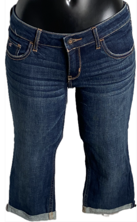 Hollister Blue Denim Shorts - Size UK8
