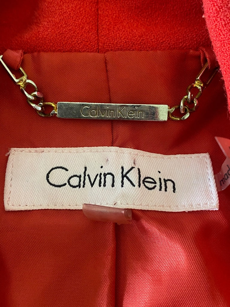 CALVIN KLEIN Red Jacket - Size UK8