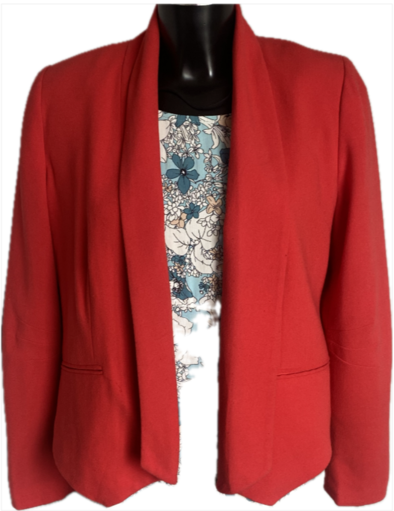 CALVIN KLEIN Red Jacket - Size UK8