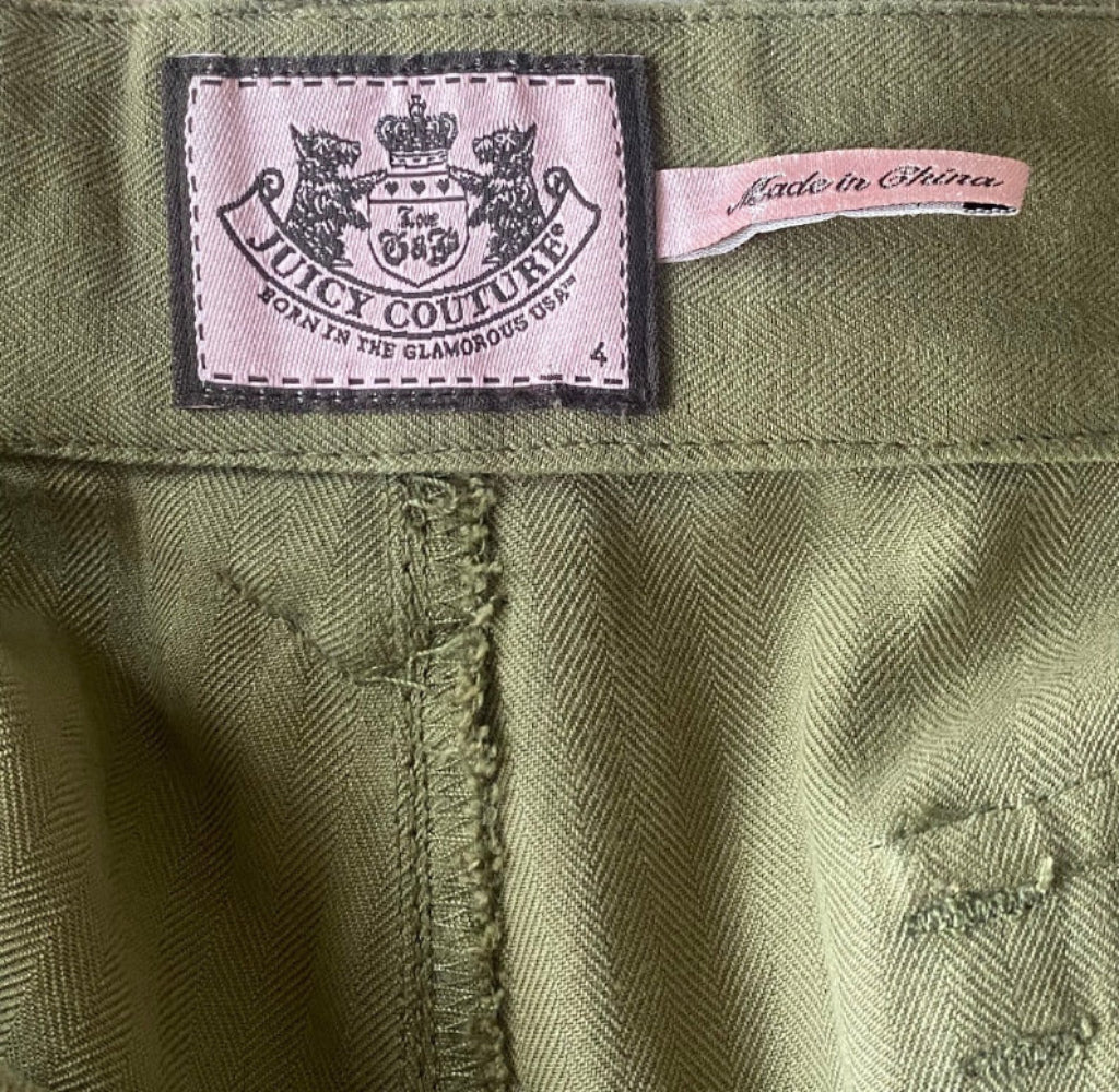 Juicy Couture Khaki Trousers - Badges