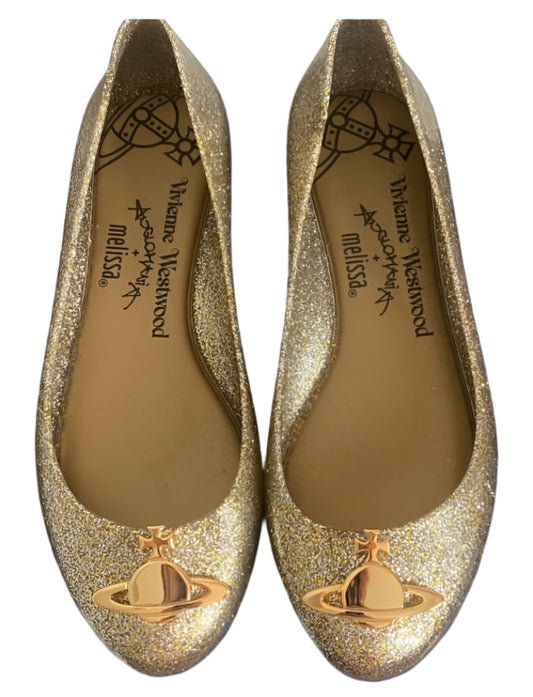 Vivienne Westwood Gold Shoes - UK4