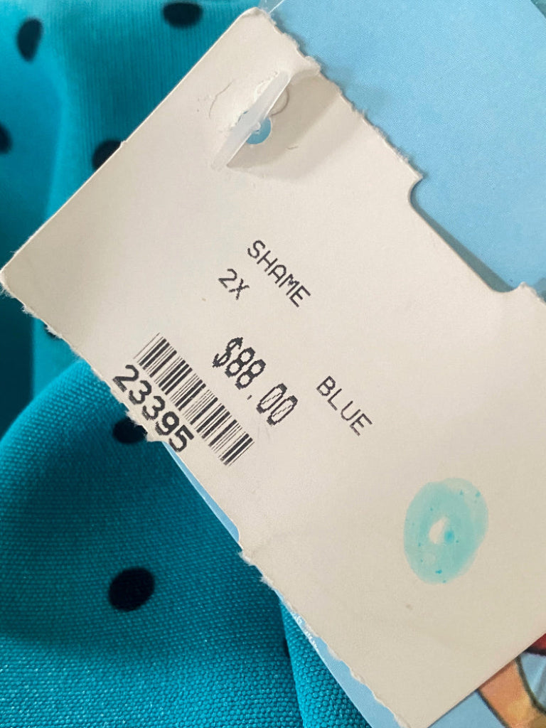 Tatyana Turquoise Polka Dot Dress - RRP