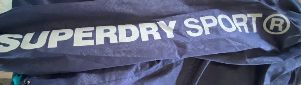 Superdry Sport Navy Wind-cheater - UK S