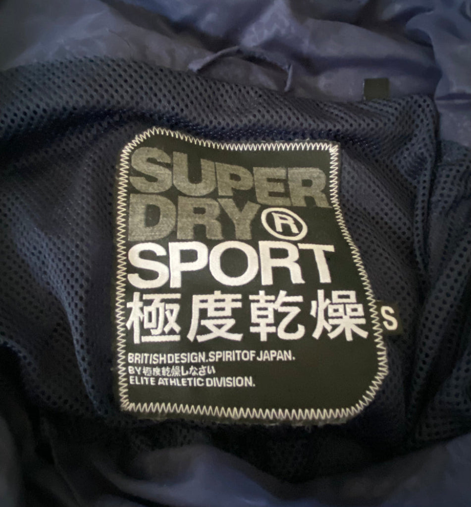 Superdry Sport Navy Wind-cheater - UK S