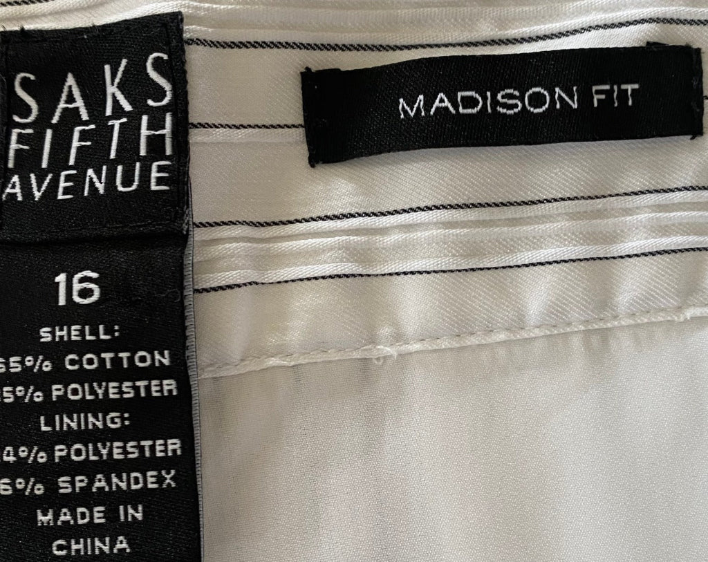 SAKS Fifth Avenue White Trousers - Labels