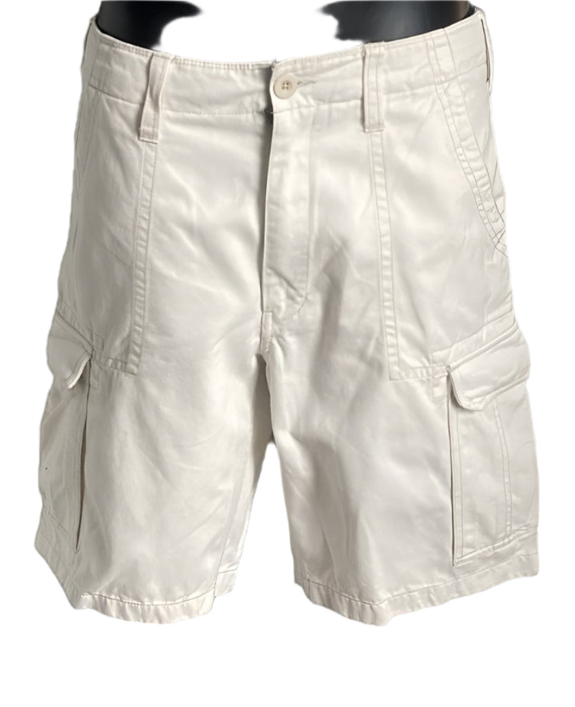 BODEN Cream Cargo Shorts W32