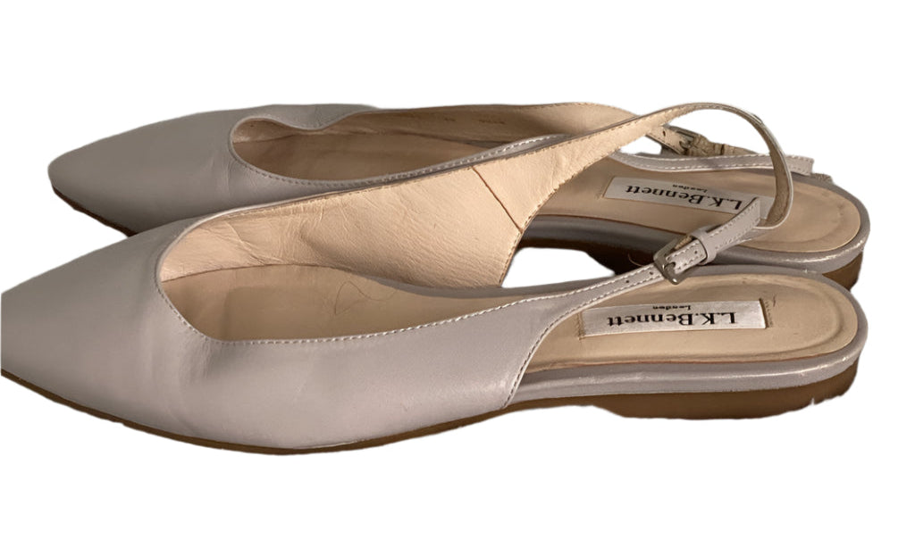L.K. BENNETT Grey Leather Sandals - UK6
