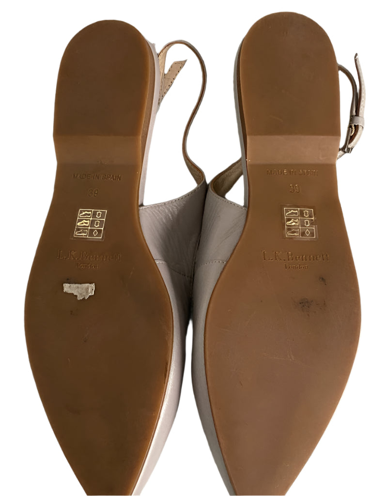 L.K. BENNETT Grey Leather Sandals - UK6