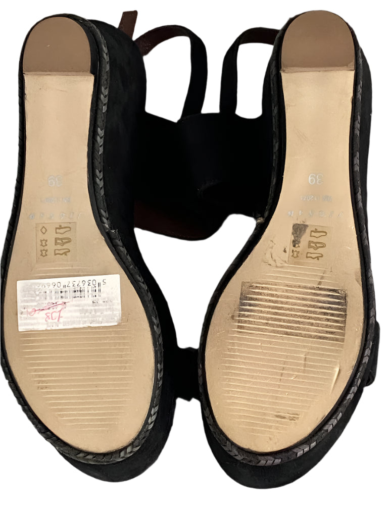 JIGSAW Black Suede Sandals - UK6