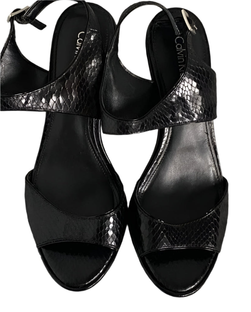 CALVIN KLEIN Black Sandals - UK5