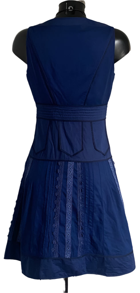 KAREN MILLEN Blue Cotton Dress - UK10