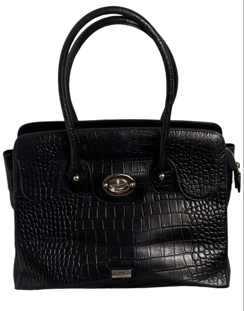 OSPREY LONDON Black Leather Bag