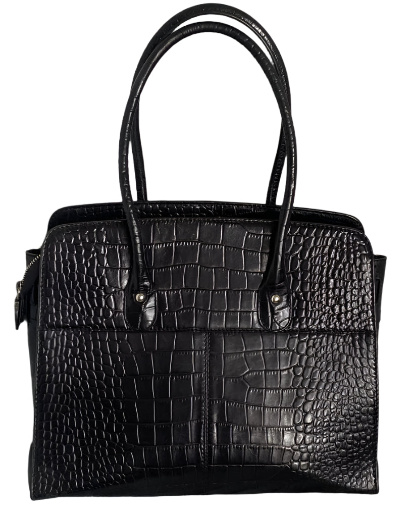 OSPREY LONDON Black Leather Bag