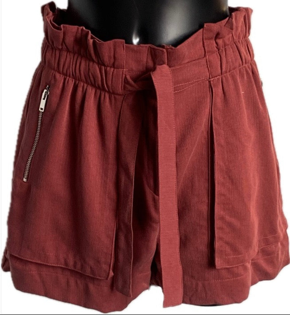 ZARA Rust Coloured Shorts - UK L
