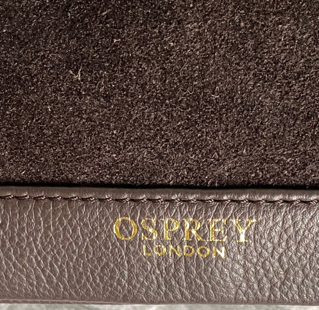 OSPREY LONDON Brown Suede Bag