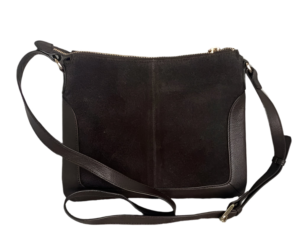 OSPREY LONDON Brown Suede Bag
