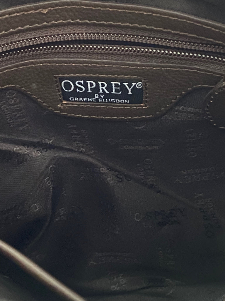 OSPREY LONDON Brown Suede Bag