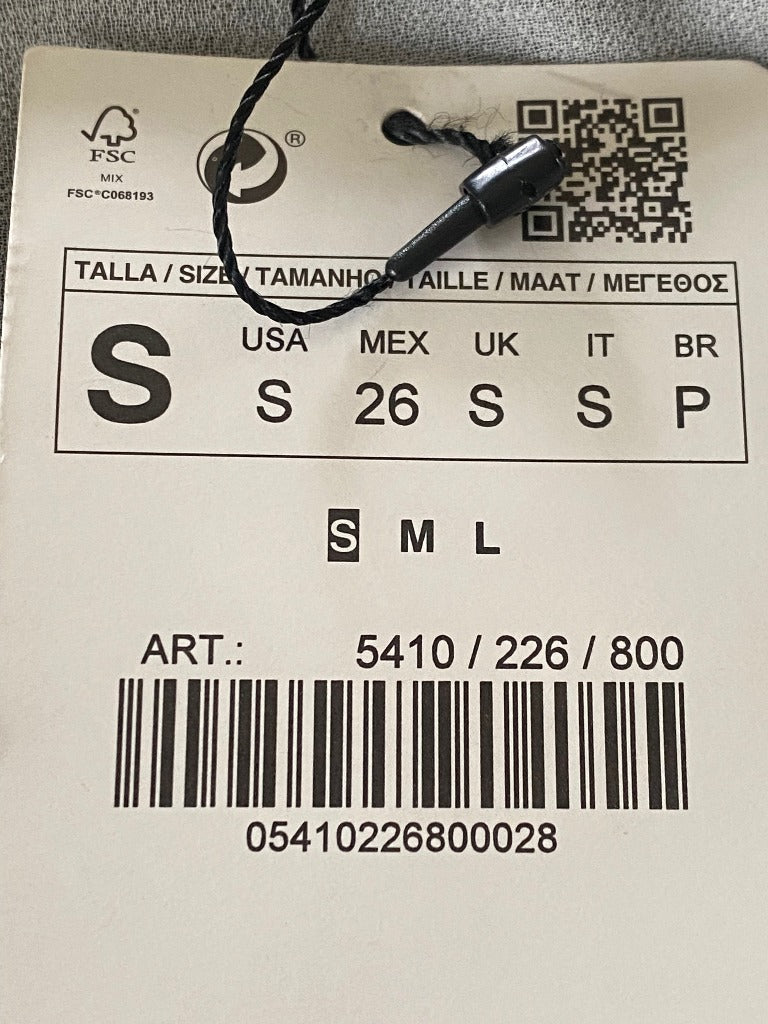 Zara Black/White Waistcoat Top - Tags