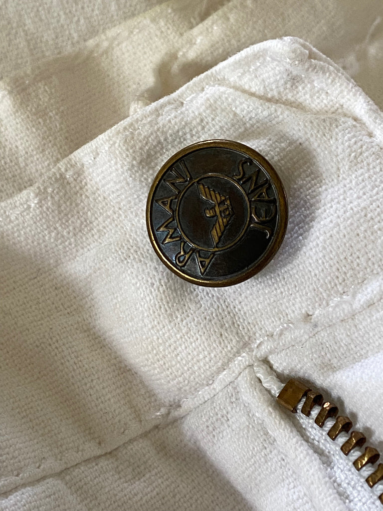ARMANI JEANS White Jeans - Button