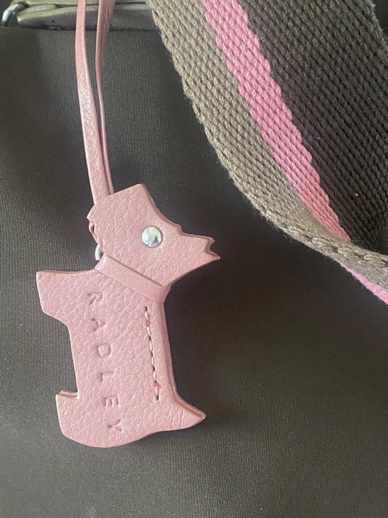 RADLEY Brown and Pink Canvas Bag Dog