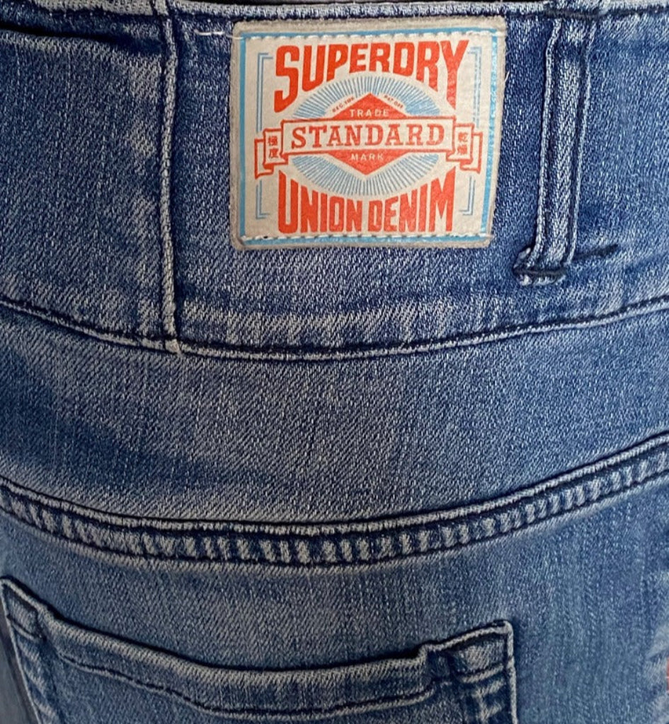 Superdry Blue Denim Skirt - UK14