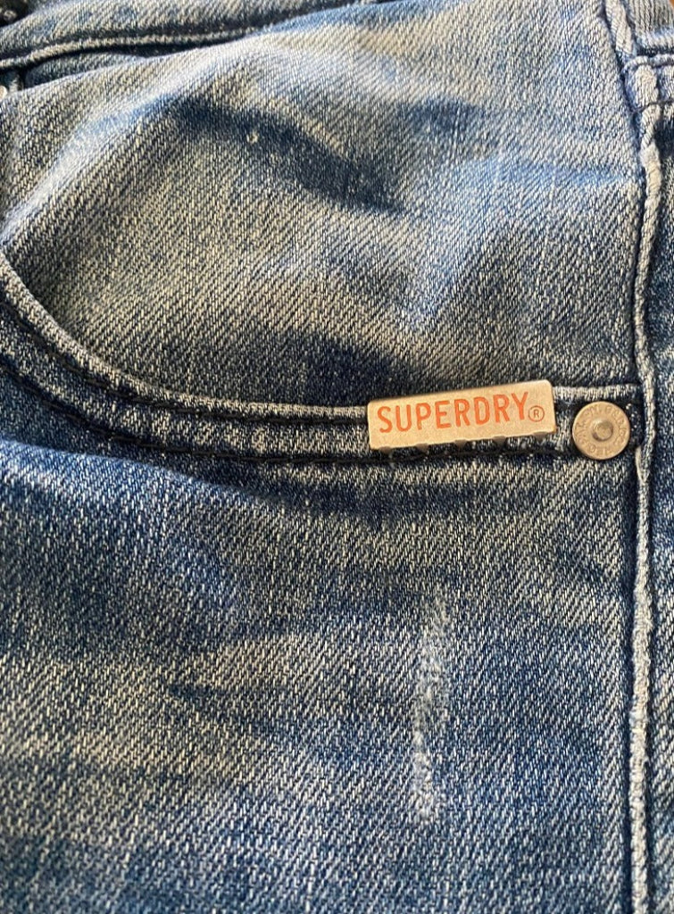 Superdry Blue Denim Skirt - UK14