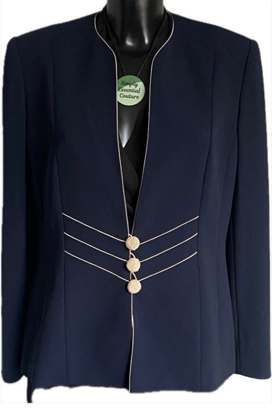 JACQUES VERT Navy Jacket - UK14