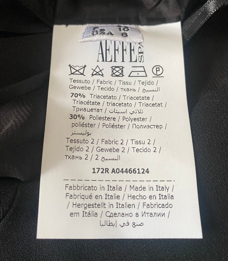 MOSCHINO BOUTIQUE Black Dress - UK10 - Pre-loved in Amazing Condition