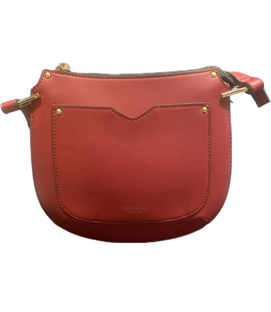 Fiorelli Red Crossbody Leather Saddlebag