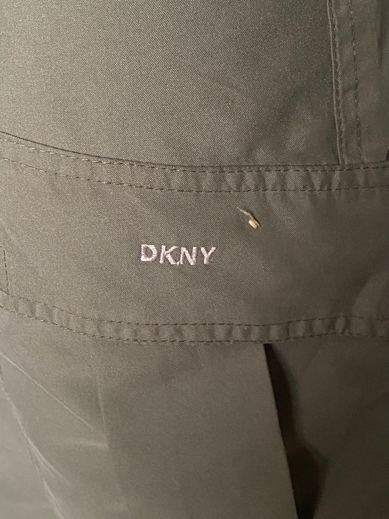 DKNY Khaki Combat Trousers Embroidery