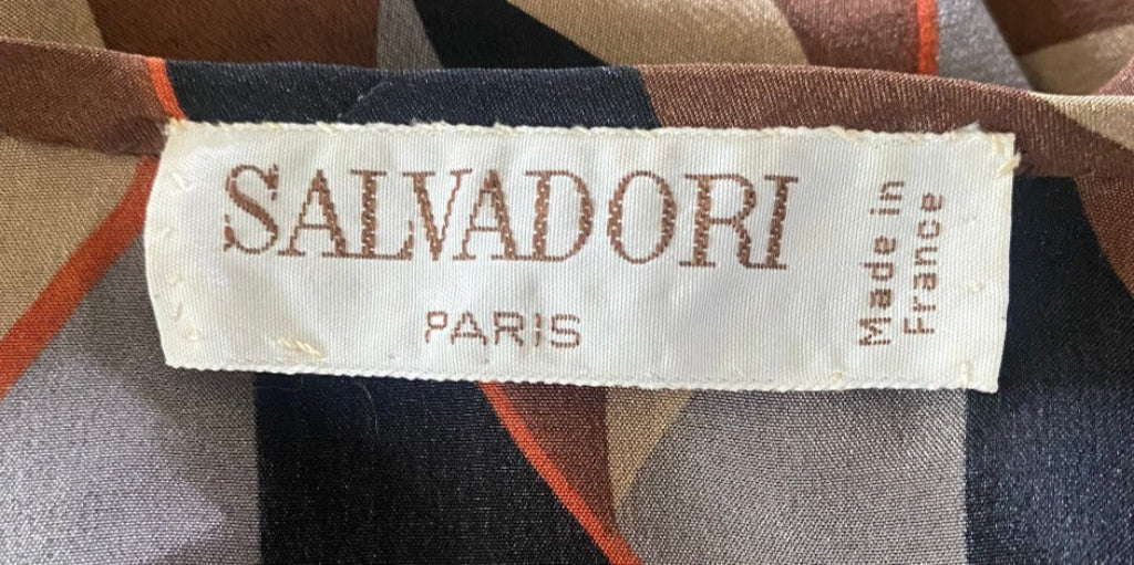 Salvadori Paris Multicoloured Silk Dress UK12