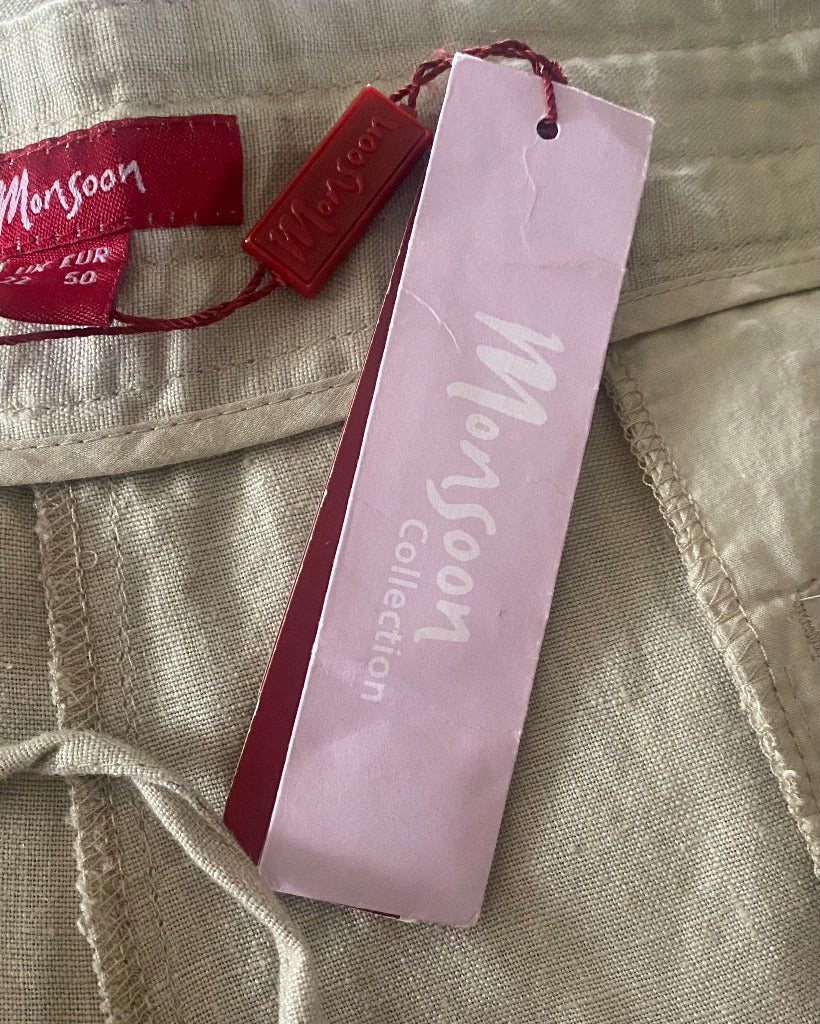 Monsoon Linen Trousers - UK22 - New Tags