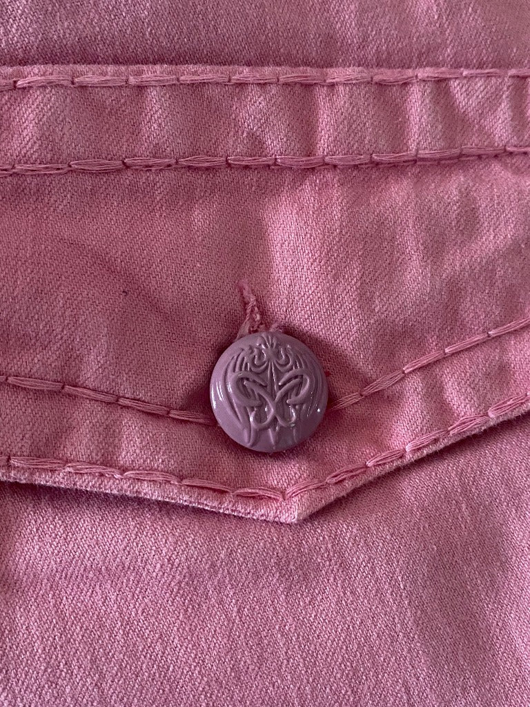 PASSPORT Skinny Fit Pink Jeans - Size UK8