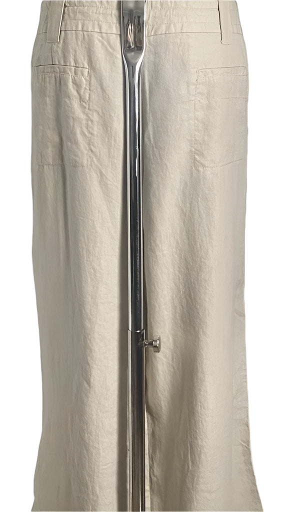 Monsoon Short Fit Linen Trousers - Size UK22