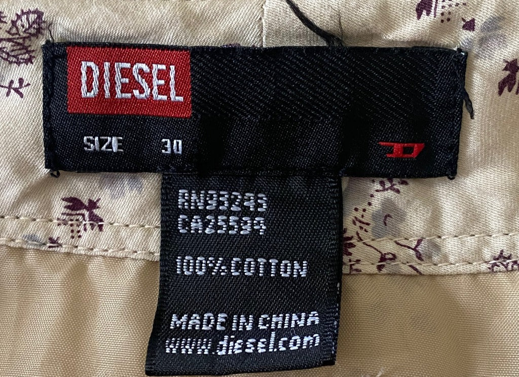 DIESEL Quirky Cream Wrap Skirt - UK12
