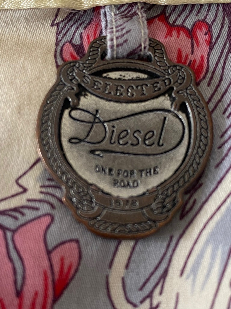 DIESEL Quirky Cream Wrap Skirt - UK12