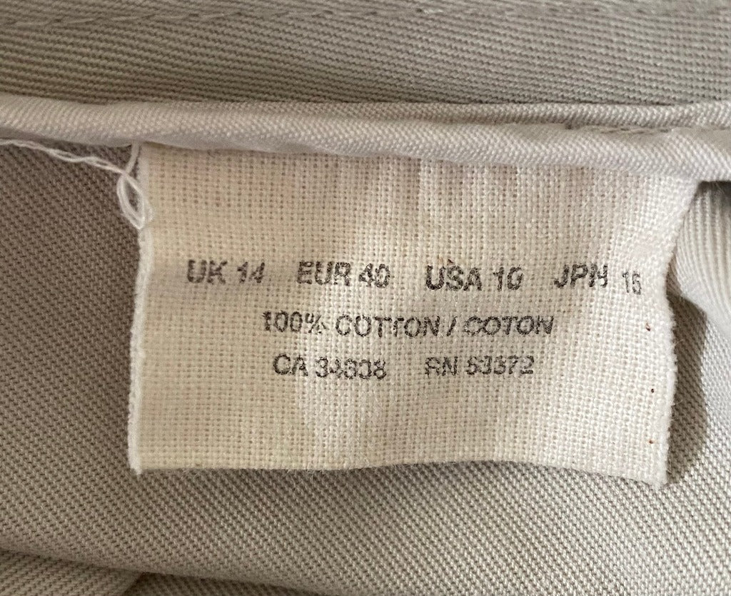 Nicole Farhi Cream Trousers - Size UK14