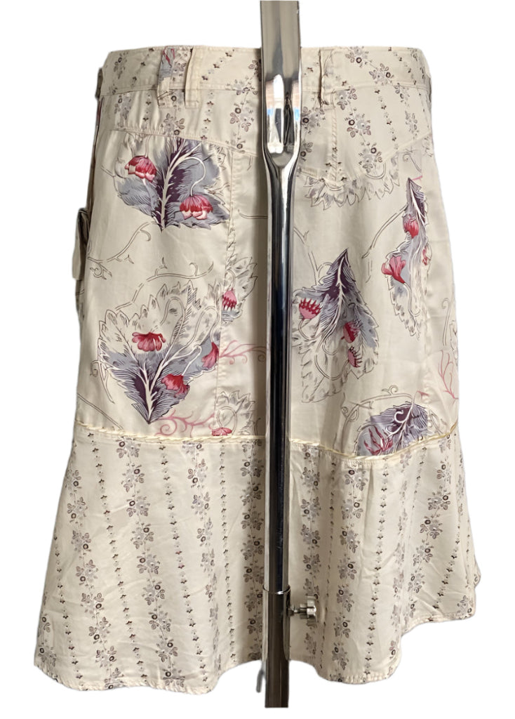 DIESEL Quirky Cream Wrap Skirt - UK12
