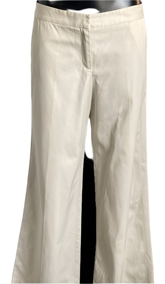 Nicole Farhi Cream Trousers - Size UK14