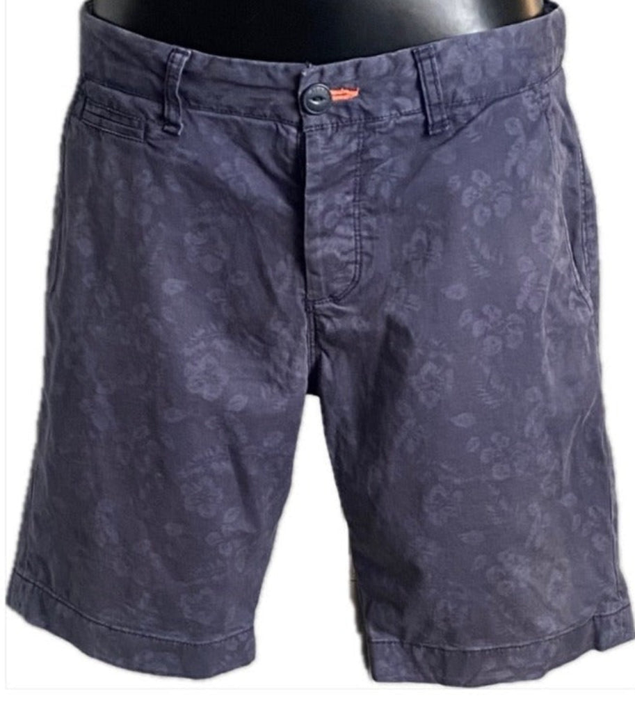 Superdry Navy Cotton Shorts - UK L