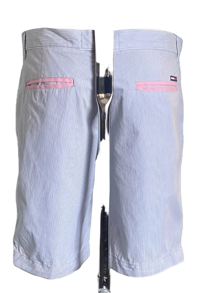 Hilfiger Pale Blue Shorts W32 Pink Hints