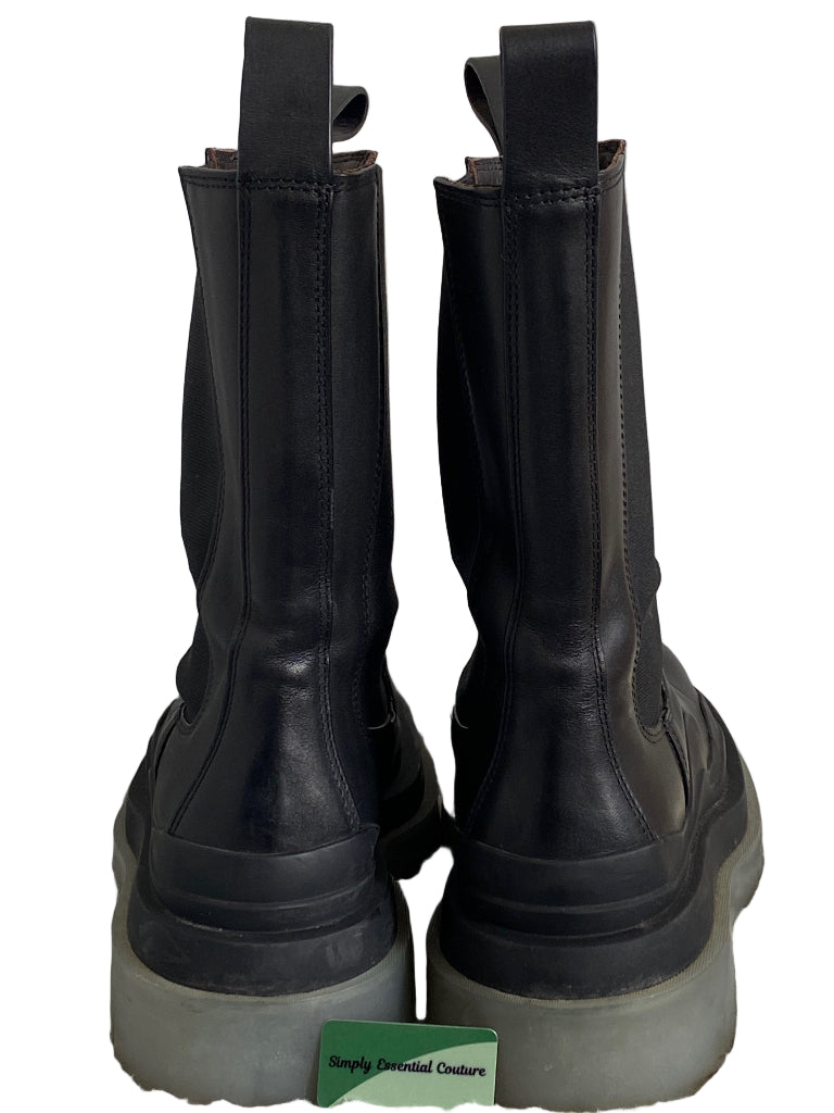 BOTTEGA VENETA Black Tire Boots UK4 - Pre-loved
