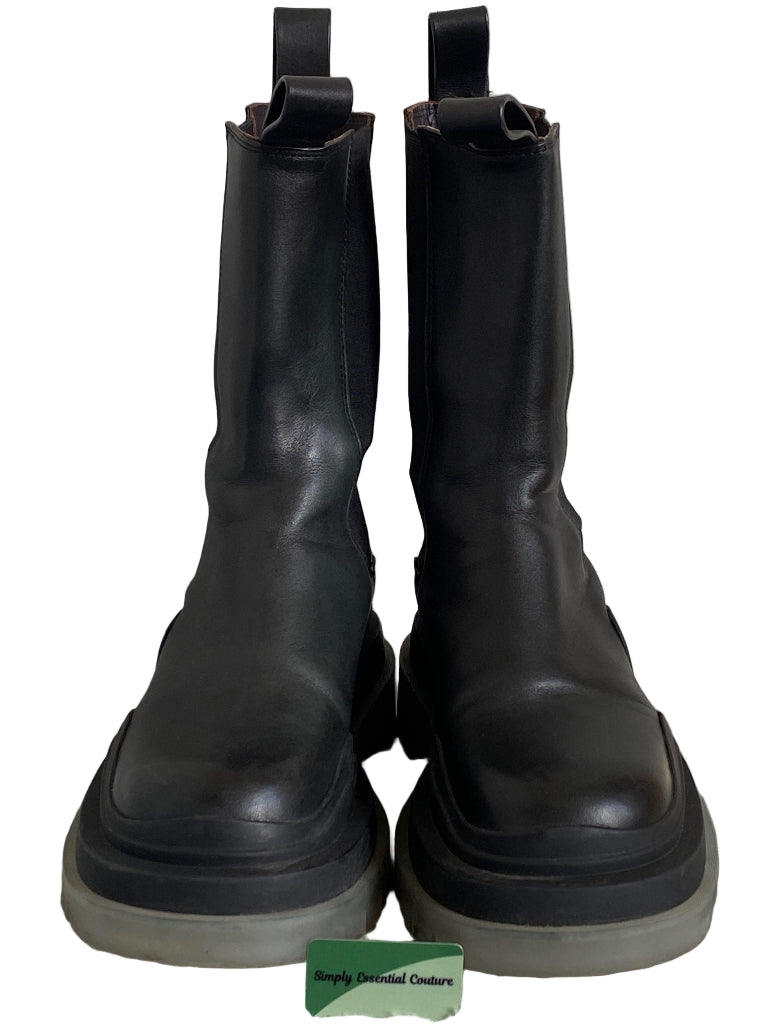 BOTTEGA VENETA Black Tire Boots UK4 - Pre-loved