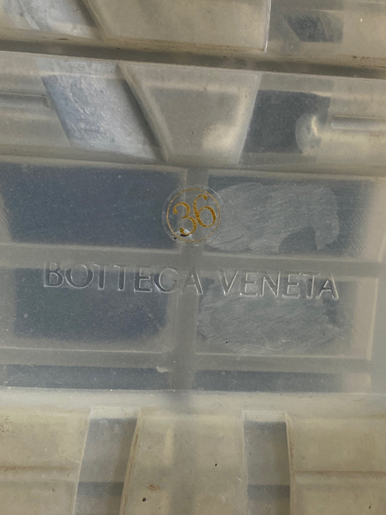 Bottega Veneta logo and branding on sole of TIRE Boot - Size 36