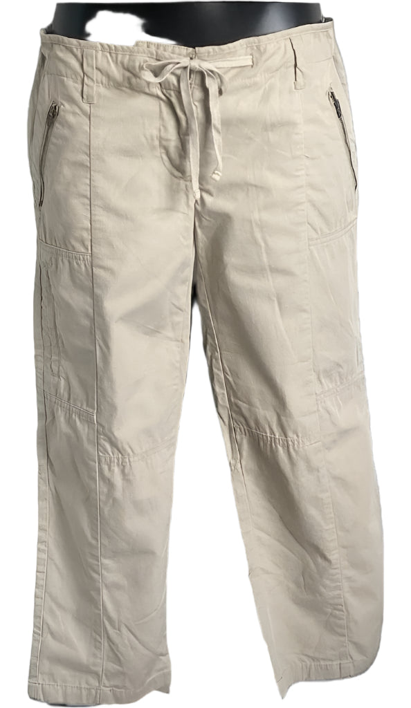 Tommy Hilfiger Cream Cropped Trousers - UK10