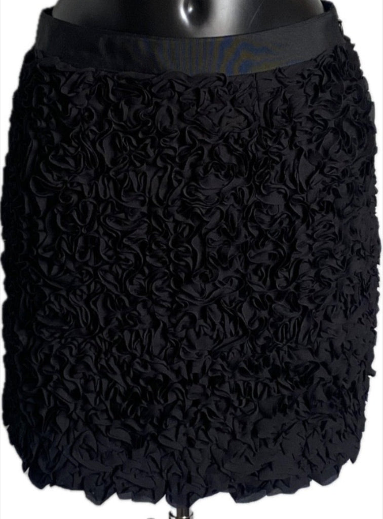TED BAKER Black Textured Skirt - UK12