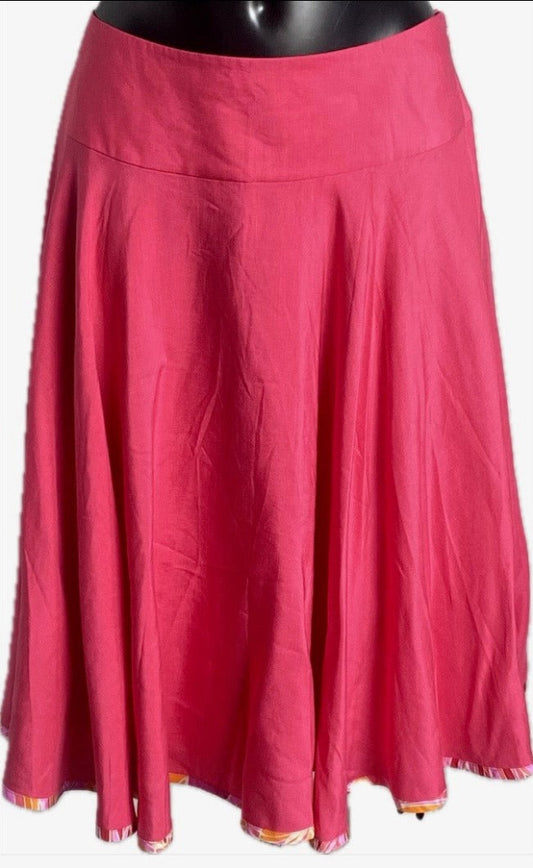 Monsoon Coral Pink Skirt - UK16