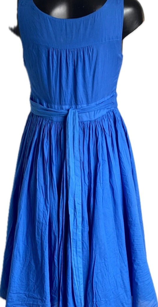 Monsoon Blue Handkerchief Dress - UK12
