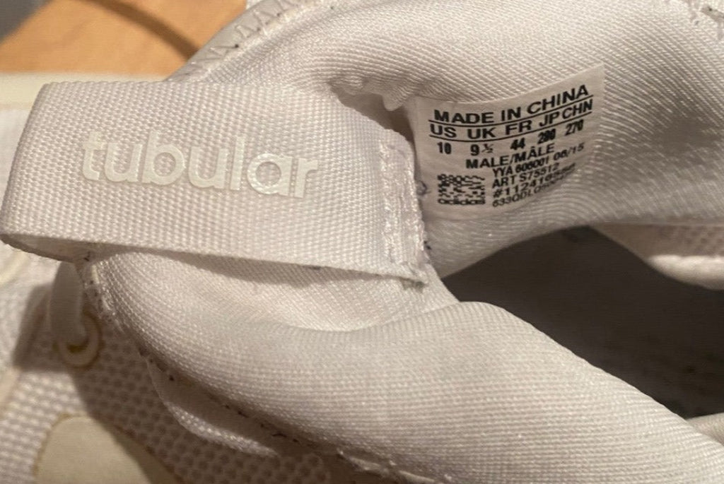 Adidas Tubular White Trainers - UK9.5