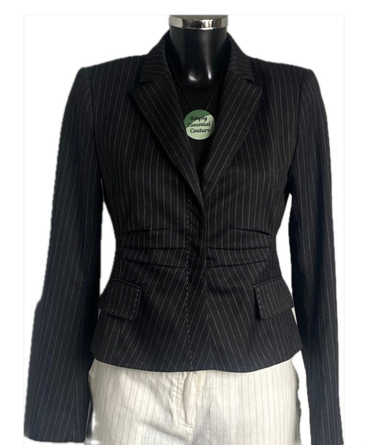 Sinequanone Grey Pinstripe Jacket - UK10